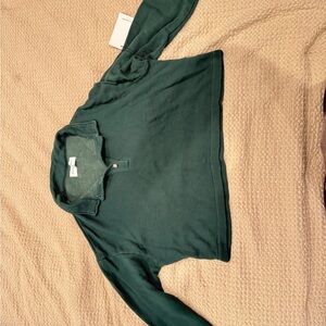 Spiritual Gangster Forest Green Long Sleeve Top